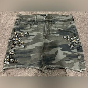 Express Camo Mini Skirt